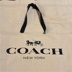 Newly released design COACH XL HEAVY COTTON DUSTBAG 24W x 25H